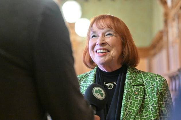 16.04.2024 - Stadt Fürth - SpVgg Greuther Fürth Fuerth - Ehrung Goldenes Kleeblatt - Ingrid Hofmann - - xwoxzix - Ingrid Hofmann ( Geschäftsführende Alleingesellschafterin I.K. Hofmann GmbH ) im Interview