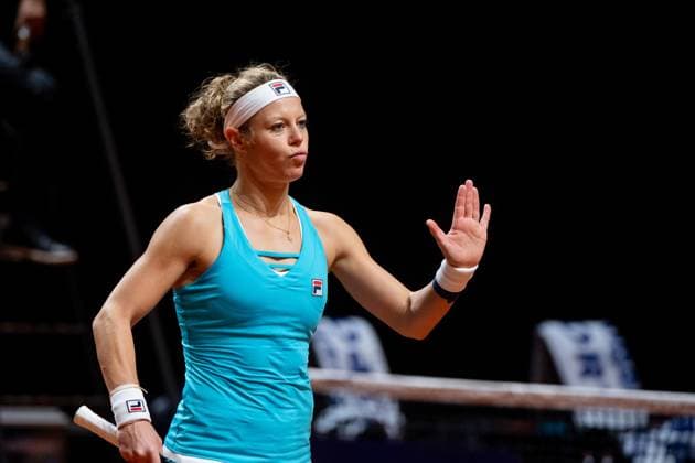 Sport Bilder des Tages Laura Siegemund (im Bild), Laura Siegemund (Deutschland), Barbora Krejcikova (Tschechien) vs Fang-Hsien Wu (Taiwan), Yifan Xu (China), Damen Doppel, Runde 2, GER, Porsche Tennis Grand Prix Stuttgart, WTA, Tennis Damen 500, 16.04.2024 GER, Porsche Tennis Grand Prix, WTA 500, 16.04.2024 Stuttgart Copyright: xEibner-Pressefoto Memmlerx EP_MMR