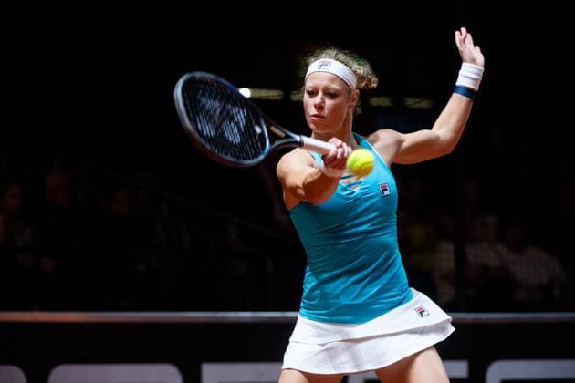 Laura Siegemund (im Bild), Laura Siegemund (Deutschland), Barbora Krejcikova (Tschechien) vs Fang-Hsien Wu (Taiwan), Yifan Xu (China), Damen Doppel, Runde 2, GER, Porsche Tennis Grand Prix Stuttgart, WTA, Tennis Damen 500, 16.04.2024 GER, Porsche Tennis Grand Prix, WTA 500, 16.04.2024 Stuttgart Copyright: xEibner-Pressefoto Memmlerx EP_MMR