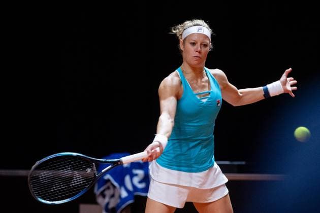 Laura Siegemund (im Bild), Laura Siegemund (Deutschland), Barbora Krejcikova (Tschechien) vs Fang-Hsien Wu (Taiwan), Yifan Xu (China), Damen Doppel, Runde 2, GER, Porsche Tennis Grand Prix Stuttgart, WTA, Tennis Damen 500, 16.04.2024 GER, Porsche Tennis Grand Prix, WTA 500, 16.04.2024 Stuttgart Copyright: xEibner-Pressefoto Memmlerx EP_MMR