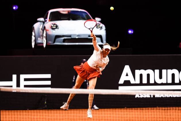 Donna Vekic (CRO) Marketa Vondrousova (CZE) vs Donna Vekic (CRO) GER Porsche Tennis Grand Prix GP Stuttgart 2024, Porsche-Arena, 16.04.2024 GER Porsche Tennis Grand Prix GP Stuttgart 2024 Porsche-Arena, 15.04.2024 Stuttgart Copyright: xEibner-Pressefoto RogerxBuerkex EP