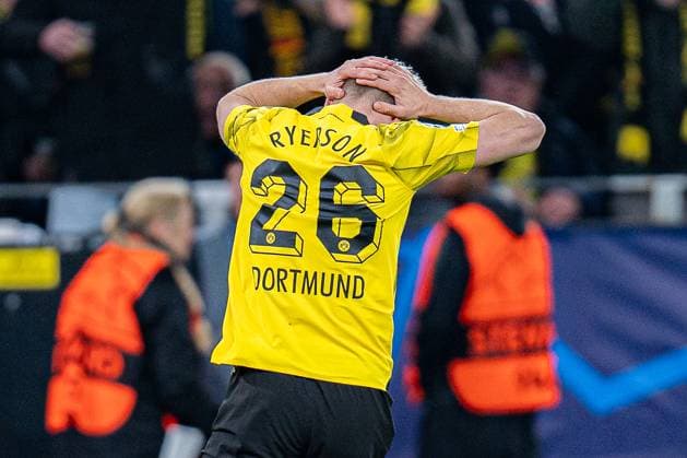 Julian Ryerson (Borussia Dortmund, 26) Borussia Dortmund vs. Atletico Madrid, Fussball, UEFA Champions League, Viertelfinale Quarterfinal, 16.04.2024 DFL REGULATIONS PROHIBIT ANY OUSE OF PHOTOGRAPHS AS IMAGE SEQUENCES AND OR QUASI-VIDEO Borussia Dortmund vs. Atletico Madrid, Fussball, UEFA Champions League, Viertelfinale Quarterfinal, 16.04.2024 Dortmund Copyright: xEibner-Pressefoto BahhoxKarax EP_BVB