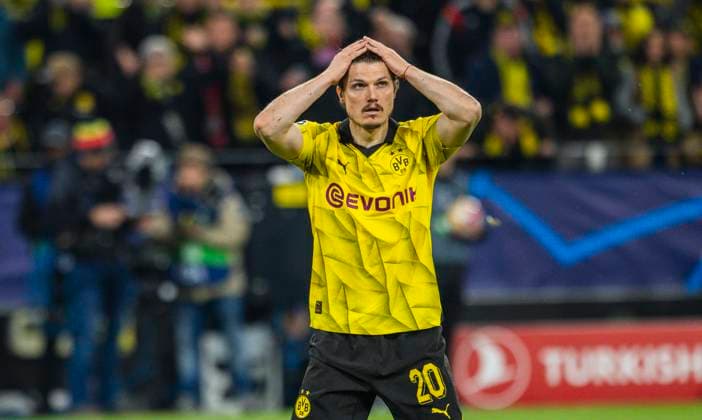 Dortmund Germany. 16th Apr 2024. Marcel Sabitzer (BVB) Borussia Dortmund - Atletico Madrid 16.04.2024