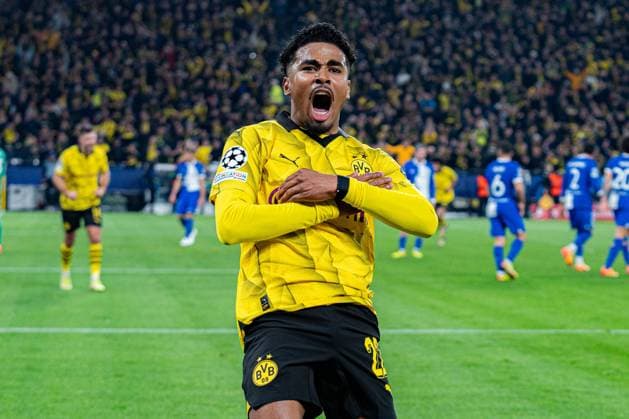 Sport Bilder des Tages Tor zum 2:0 durch Ian Ethan Maatsen (Borussia Dortmund, 22) Borussia Dortmund vs. Atletico Madrid, Fussball, UEFA Champions League, Viertelfinale Quarterfinal, 16.04.2024 DFL REGULATIONS PROHIBIT ANY OUSE OF PHOTOGRAPHS AS IMAGE SEQUENCES AND OR QUASI-VIDEO Borussia Dortmund vs. Atletico Madrid, Fussball, UEFA Champions League, Viertelfinale Quarterfinal, 16.04.2024 Dortmund Copyright: xEibner-Pressefoto BahhoxKarax EP_BVB