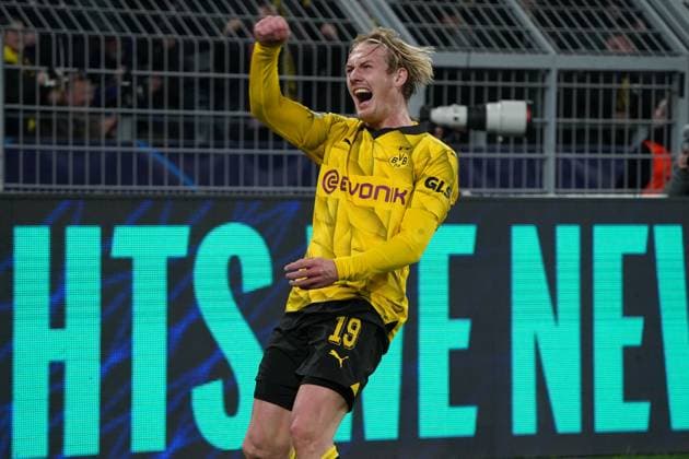 Fussball, UEFA Champions League Saison 2023 2024, Viertelfinale, Quartelfinal, Borussia Dortmund - Atleico Madrid Allianzarena München Koke Atletico Madrid, jubelt Aktion, Einzelbild