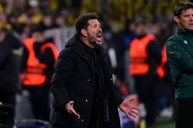 Diego Simieone , Borussia Dortmund vs. Atletico Madrid, Fussball, Champions League, Achtelfinale, 16.04.2024 Dortmund Nordrhein-Westfalen Deutschland