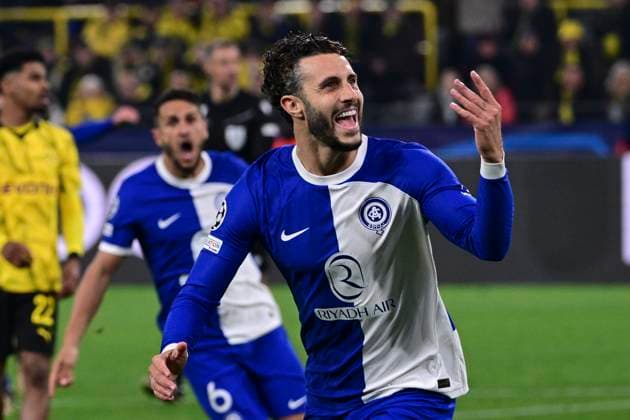 Torjubel zum 2:1 durch Mario Hermoso 22 (Atletico Madrid), Borussia Dortmund vs. Atletico Madrid, Fussball, Champions League, Achtelfinale, 16.04.2024 Dortmund Nordrhein-Westfalen Deutschland