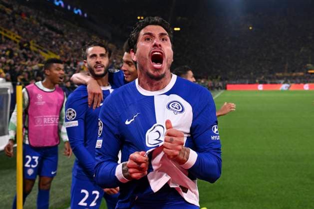 Torjubel zum 2:1 durch Mario Hermoso 22 (Atletico Madrid), Borussia Dortmund vs. Atletico Madrid, Fussball, Champions League, Achtelfinale, 16.04.2024 Dortmund Nordrhein-Westfalen Deutschland
