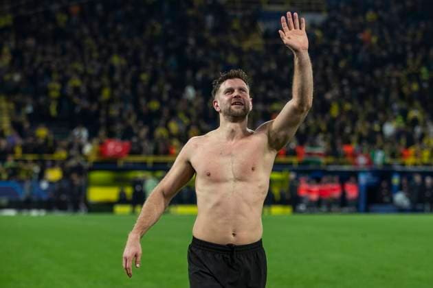 UEFA Champions League, Borussia Dortmund - Atletico Madrid, 16.04.2023 Niclas Füllkrug (Borussia Dortmund, 14) winkt. UEFA Champions League, Borussia Dortmund - Atletico Madrid, Rückspiel Viertelfinale, am 16.04.2023, Signal Iduna Park, Dortmund UEFA regulations prohibit any use of photographs as image sequences and or quasi-video Copyright: xBEAUTIFULxSPORTS Meuselx
