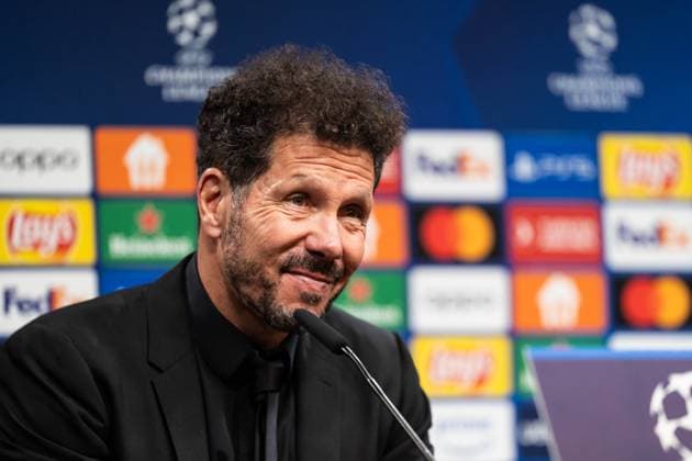GER, UEFA Champions League, Borussia Dortmund vs AtlÃ tico Madrid Atletico Madrid 16.04.2024, Signal Iduna Park, Dortmund, GER, UEFA Champions League, Borussia Dortmund vs AtlÃ tico Madrid Atletico Madrid Im Bild: Diego Simeone Chef-Trainer Head-Coach, AtlÃ tico Madrid Atletico Madrid Pressekonferenz nach dem Spiel