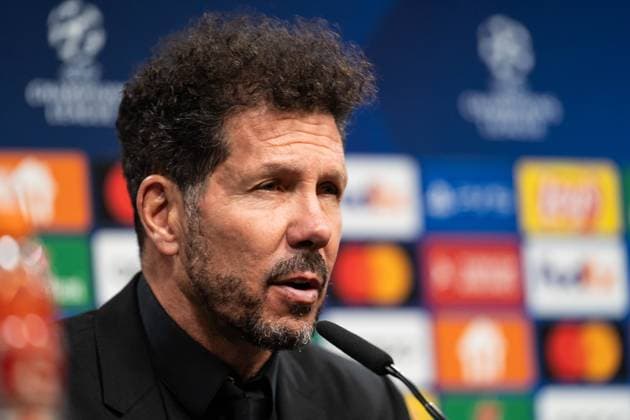 GER, UEFA Champions League, Borussia Dortmund vs AtlÃ tico Madrid Atletico Madrid 16.04.2024, Signal Iduna Park, Dortmund, GER, UEFA Champions League, Borussia Dortmund vs AtlÃ tico Madrid Atletico Madrid Im Bild: Diego Simeone Chef-Trainer Head-Coach, AtlÃ tico Madrid Atletico Madrid Pressekonferenz nach dem Spiel