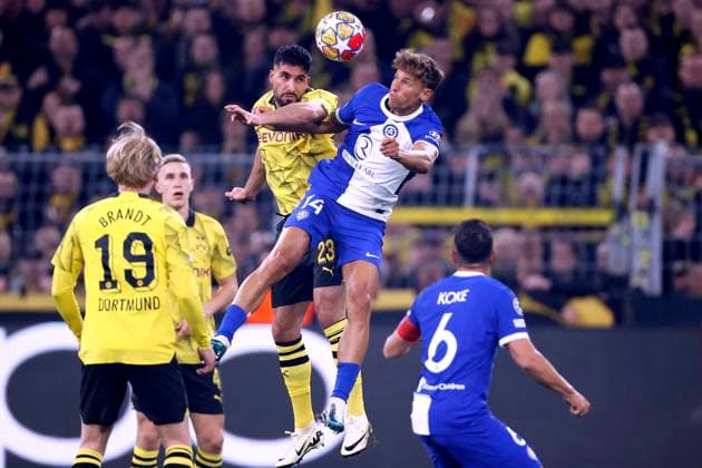 CAN Emre Team Borussia Dortmund mit LLORENTE UEFA Championsleague Saison 2023-2024 Spiel Viertelfinale Rueckspiel BVB - Atletico Madrid 4 : 2 am 16.04.2024 in Dortmund DFL REGULATIONS PROHIBIT ANY USE OF PHOTOGRAPHS as IMAGE SEQUENCES and or QUASI-VIDEO Copyright: xLacixPerenyix