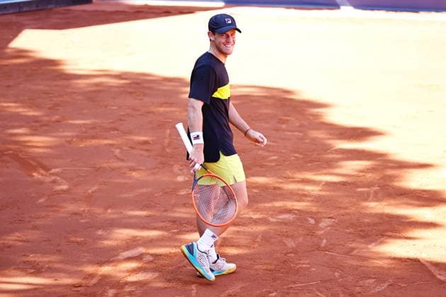 Diego Schwartzman (ARG), APRIL16, 2024 - Tennis : Diego Schwartzman during singles 1st round match against Dusan Lajovic on the Barcelona Open Banc Sabadell tennis tournament at the Real Club de Tenis de Barcelona in Barcelona, Spain. Noxthirdxpartyxsales  (250405283)