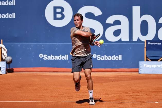 Roberto Carballes Baena (ESP), APRIL16, 2024 - Tennis : Roberto Carballes Baena during singles 1st round match against Hugo Grenier on the Barcelona Open Banc Sabadell tennis tournament at the Real Club de Tenis de Barcelona in Barcelona, Spain. Noxthirdxpartyxsales  (250407782)