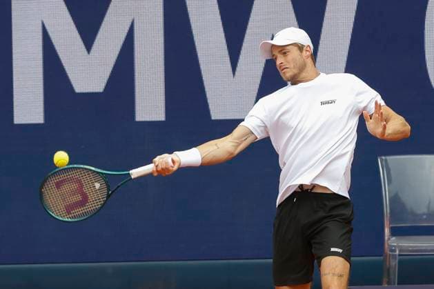Rudolf Molleker Tennis - BMW Open 2024 - ATP, Tennis Herren - MTTC Iphitos - Munich - - Germany - 17 April 2024. Copyright: xJuergenxHasenkopfx