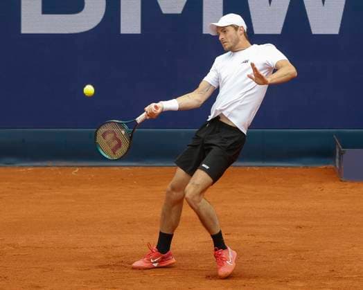 Rudolf Molleker Tennis - BMW Open 2024 - ATP, Tennis Herren - MTTC Iphitos - Munich - - Germany - 17 April 2024. Copyright: xJuergenxHasenkopfx