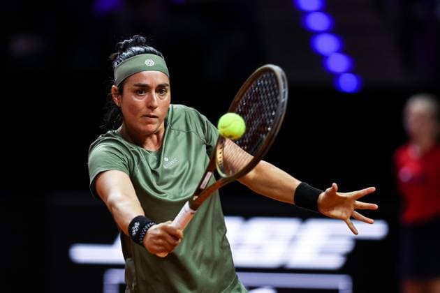 Ons Jabeur (TUN) Ekaterina Alexandrova (RUS) vs Ons Jabeur (TUN) GER Porsche Tennis Grand Prix GP Stuttgart 2024, Porsche-Arena, 17.04.2024 GER Porsche Tennis Grand Prix GP Stuttgart 2024 Porsche-Arena, 17.04.2024 Stuttgart Copyright: xEibner-Pressefoto RogerxBuerkex EP