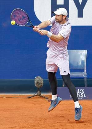 Jurij Rodionov (AUT) Tennis - BMW Open 2024 - ATP, Tennis Herren - MTTC Iphitos - Munich - - Germany - 17 April 2024. Copyright: xJuergenxHasenkopfx