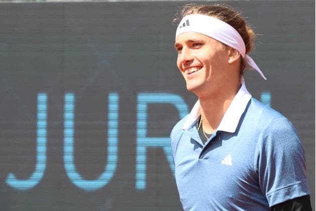 Alexander Zverev (GER) ist gut gelaunt Tennis BMW Open 2024 17.04.2004 München FOTO: Mladen Lackovic LakoPress