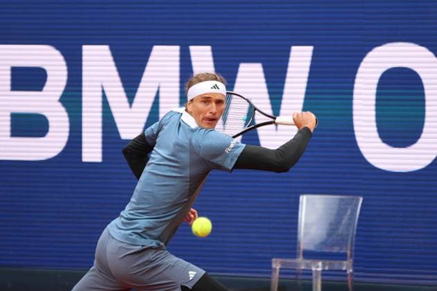 Alexander Zverev (GER) am Ball Tennis BMW Open 2024 17.04.2004 München FOTO: Mladen Lackovic LakoPress