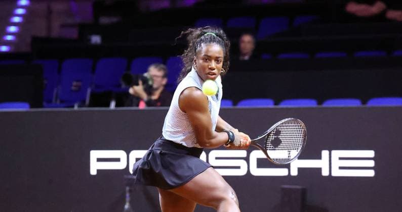 17.04.24 Porsche Tennis Grand Prix Deutschland, Stuttgart, 17.04.2024, Tennis, Porsche Tennis Grand Prix 2024 Stuttgart: Sachia Vickery.