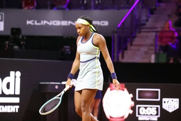 17.04.24 Porsche Tennis Grand Prix Deutschland, Stuttgart, 17.04.2024, Tennis, Porsche Tennis Grand Prix 2024 Stuttgart: Coco Gauff.