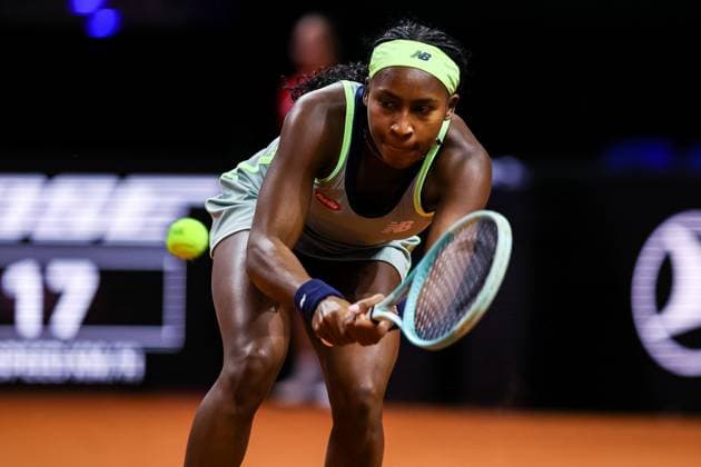 Coco Gauff (USA) Sachia Vickery (USA) vs Coco Gauff (USA) GER Porsche Tennis Grand Prix GP Stuttgart 2024, Porsche-Arena, 17.04.2024 GER Porsche Tennis Grand Prix GP Stuttgart 2024 Porsche-Arena, 17.04.2024 Stuttgart Copyright: xEibner-Pressefoto RogerxBuerkex EP