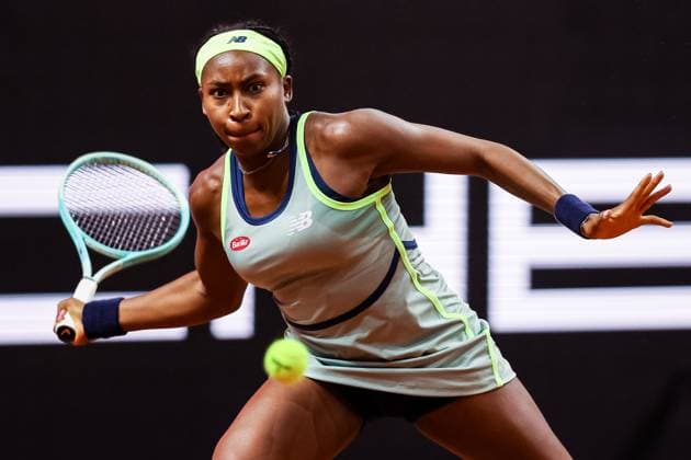 Coco Gauff (USA) Sachia Vickery (USA) vs Coco Gauff (USA) GER Porsche Tennis Grand Prix GP Stuttgart 2024, Porsche-Arena, 17.04.2024 GER Porsche Tennis Grand Prix GP Stuttgart 2024 Porsche-Arena, 17.04.2024 Stuttgart Copyright: xEibner-Pressefoto RogerxBuerkex EP