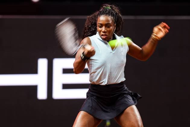 Coco Gauff (USA) Sachia Vickery (USA) vs Coco Gauff (USA) GER Porsche Tennis Grand Prix GP Stuttgart 2024, Porsche-Arena, 17.04.2024 GER Porsche Tennis Grand Prix GP Stuttgart 2024 Porsche-Arena, 17.04.2024 Stuttgart Copyright: xEibner-Pressefoto RogerxBuerkex EP