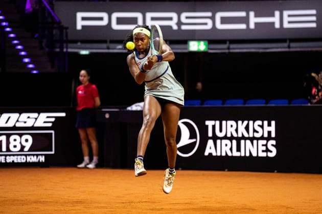 Coco Gauff (USA) Sachia Vickery (USA) vs Coco Gauff (USA) GER Porsche Tennis Grand Prix GP Stuttgart 2024, Porsche-Arena, 17.04.2024 GER Porsche Tennis Grand Prix GP Stuttgart 2024 Porsche-Arena, 17.04.2024 Stuttgart Copyright: xEibner-Pressefoto RogerxBuerkex EP