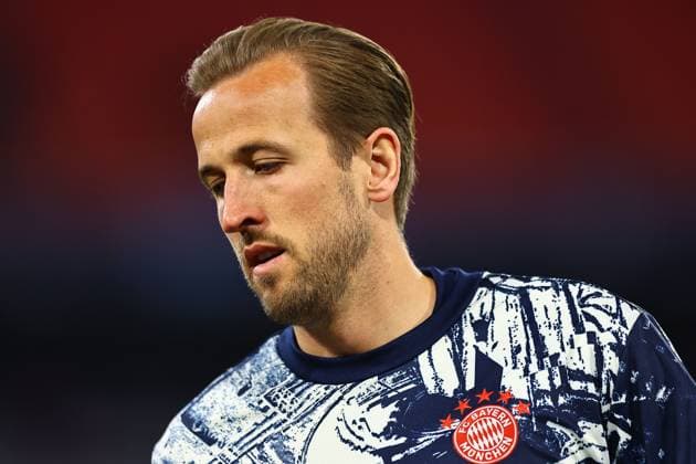 Harry Kane of Bayern Munich Bayern Munich v Arsenal, UEFA Champions League, Quarter Final, Second Leg, Football, Allianz Arena, Munich, Germany - 17 Apr 2024 EDITORIAL USE ONLY No use with unauthorised audio, video, data, fixture lists, club league logos or live services. Online in-match use limited to 120 images, no video emulation. No use in betting, games or single club league player publications. Copyright: xMichaelxZemanek Shutterstockx 14434936c