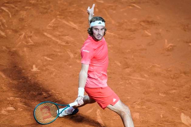 ESP: Barcelona Open Banc Sabadell. 71Âº Trofeo Conde de Godo match, Round of 32 Stefanos Tsitsipas during the Barcelona Open Banc Sabadell. 71Âº Trofeo Conde de Godo match, Round of 32, between Sebastian Ofner and Stefanos Tsitsipas played at Real Club de Tenis Barcelona on April 17, 2024 in Barcelona Spain. kpng Copyright: xSergioxRuizx xPRESSINPHOTOx PS_240417_069