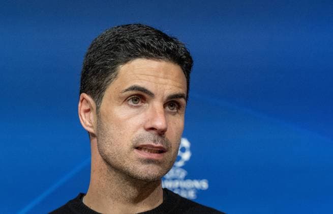 Fussball, Herren, Saison 2023 2024, Champions League (Viertelfinale, Rückspiel), FC Bayern München - Arsenal London, Pressekonferenz mit Trainer Mikel Arteta (FC Arsenal), 17.04.2024, Copyright: xMatthiasxKochx
