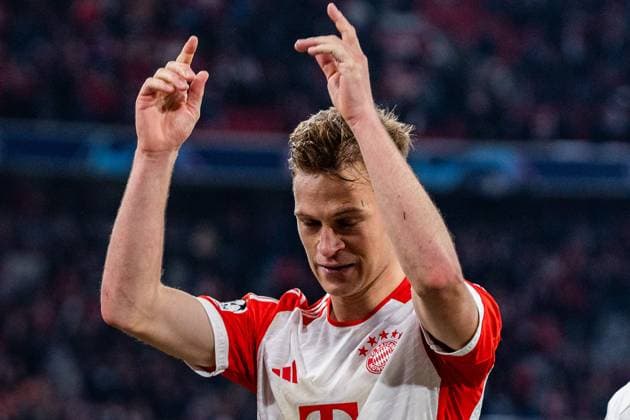 Sport Bilder des Tages Joshua Kimmich (FC Bayern Muenchen, 6) C Bayern Muenchen vs. FC Arsenal, Fussball, UEFA Champions League, Viertelfinale Quarterfinal, 17.04.2024 FC Bayern Muenchen vs. FC Arsenal, Fussball, UEFA Champions League, Viertelfinale Quarterfinal, 17.04.2024 München Copyright: xEibner-Pressefoto BahhoxKarax EP_BKA