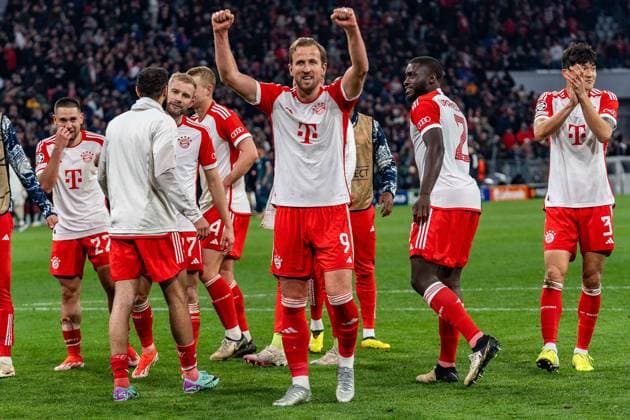 Harry Kane (FC Bayern Muenchen, 9) Dayot Upamecano (FC Bayern Muenchen, 2) FC Bayern Muenchen vs. FC Arsenal, Fussball, UEFA Champions League, Viertelfinale Quarterfinal, 17.04.2024 FC Bayern Muenchen vs. FC Arsenal, Fussball, UEFA Champions League, Viertelfinale Quarterfinal, 17.04.2024 München Copyright: xEibner-Pressefoto BahhoxKarax EP_BKA