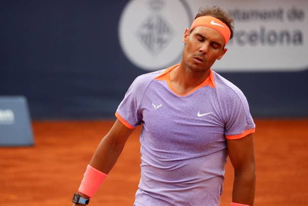 Sport Bilder des Tages Barcelona Open Banc Sabadell 2024 - Day Three Rafael Nadal is playing against Alex de Minaur in the round of 32 at the Barcelona Open Banc Sabadell, 71st Conde de Godo Trophy, at the Real Club de Tennis Barcelona 1899, in Barcelona, Spain, on April 17, 2024. Barcelona Barcelona Spain  Copyright: xUrbanandsportx originalFilename:urbanandsport-barcelon240417_npNNH.jpg