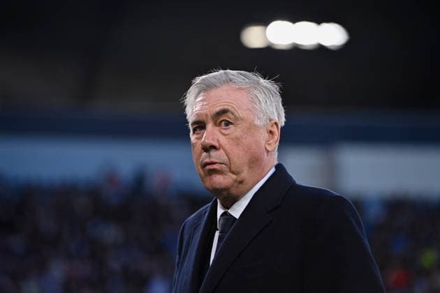 Manager of Real Madrid Carlo Ancelotti before the UEFA Champions League semi final return leg football match between Manchester City and Real Madrid at the Etihad Stadium in Manchester England 900 Cordon Press  WillxPalmer SPP LOF - Manchester City vs Real Madrid