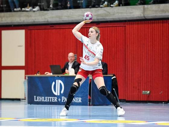 Noemi Hafra (SG BBM Bietigheim 45) , Union Neckarsulm vs. SG BBM Bietigheim, Handballl, 1. Bundesliga, 18. Spieltag, 2023 2024, 17.04.2024, Sport-Union Neckarsulm vs. SG BBM Bietigheim, Handballl, 1. Bundesliga, 18. Spieltag, 2023 2024, 17.04.2024, Neckarsulm Copyright: xEibner-Pressefoto BerndxLeitnerx EP_BLR