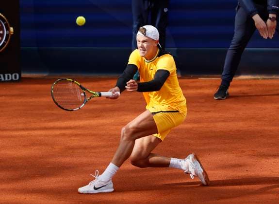 18.04.2024, BMW Open 2024, MTTC Iphitos Muenchen , Tennis, im Bild: Holger Rune (DEN)