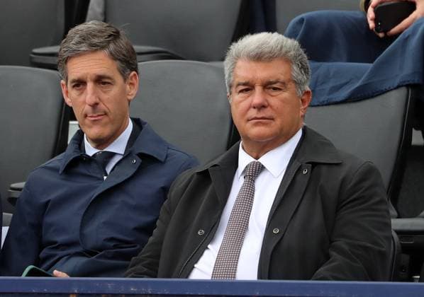 Barcelona Open Banc Sabadell 2024 - Day Four President Joan Laporta of FC Barcelona, Barca is watching the match between Thompson and Ruud in the round of 16 at the Barcelona Open Banc Sabadell, 71st Conde de Godo Trophy, at the Real Club de Tennis Barcelona 1899 in Barcelona, Spain, on April 18, 2024. Barcelona Barcelona Spain  Copyright: xUrbanandsportx originalFilename:urbanandsport-barcelon240418_npaCZ.jpg