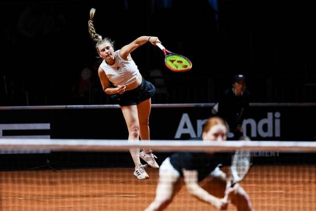 Nastasja Schunk, Ella Seidel (GER) DOPPEL Nastasja Schunk, Ella Seidel (GER) vs Hao-Ching Chan (TPE), Veronika Kudermetova (RUS) GER Porsche Tennis Grand Prix GP Stuttgart 2024, Porsche-Arena, 18.04.2024 GER Porsche Tennis Grand Prix GP Stuttgart 2024 Porsche-Arena, 18.04.2024 Stuttgart Copyright: xEibner-Pressefoto RogerxBuerkex EP