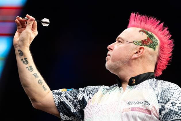 Sport Themen der Woche KW16 Sport Bilder des Tages 2024-04-18 2024 BetMGM Premier League Darts - Rotterdam ROTTERDAM, NETHERLANDS - APRIL 18: Peter Wright of Scotland during the 2024 BetMGM Premier League Darts - Rotterdam at Ahoy on April 18, 2024 in Rotterdam, Netherlands. (Photo by Joris Verwijst BSR Agency) Rotterdam Netherlands Content not available for redistribution in The Netherlands directly or indirectly through any third parties. Copyright: xBSRxAgencyx