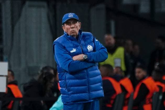 Jean-Louis Gasset (Entraineur de l Olympique de Marseille) FOOTBALL : Olympique de Marseille vs SL Benfica - Ligue Europa - Quart de finale retour - Marseille - 18 04 2024 NorbertScanella Panoramic 