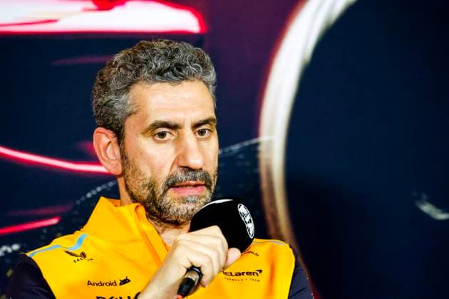 STELLA Andrea (ita), Team Principal of McLaren F1 Team, portrait press conference, PK, Pressekonferenz during the Formula 1 Lenovo Chinese Grand Prix 2024, 5th round of the 2024 Formula One World Championship, WM, Weltmeisterschaft from April 19 to 21, 2024 on the Shanghai International Circuit, in Shanghai, China - F1 - CHINESE GRAND PRIX 2024 DPPI Panoramic 03928