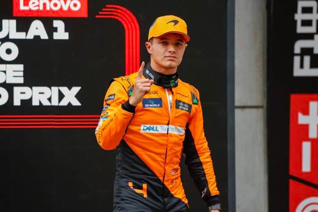Sport Bilder des Tages NORRIS Lando (gbr), McLaren F1 Team MCL38, portrait Qualifying Sprint Race during the Formula 1 Lenovo Chinese Grand Prix 2024, 5th round of the 2024 Formula One World Championship, WM, Weltmeisterschaft from April 19 to 21, 2024 on the Shanghai International Circuit, in Shanghai, China - F1 - CHINESE GRAND PRIX 2024 DPPI Panoramic  05531