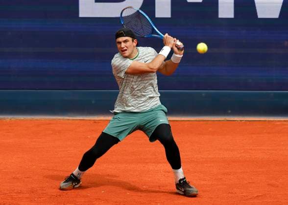 Jack Draper Tennis - BMW Open 2024 - ATP, Tennis Herren - MTTC Iphitos - Munich - - Germany - 19 April 2024. Copyright: xJuergenxHasenkopfx