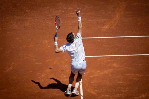 Cameron Norrie (UK) during a quarterfinal ATP, Tennis Herren 500 Barcelona Open Banc Sabadell 2024 match at Real Club de Tenis de Barcelona, in Barcelona, Spain on April 19, 2024. Photo by Felipe Mondino Copyright: x@FELIPExMONDINOx