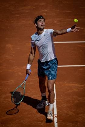 Tomas Etcheverry (Argentina) during a quarterfinal ATP, Tennis Herren 500 Barcelona Open Banc Sabadell 2024 match at Real Club de Tenis de Barcelona, in Barcelona, Spain on April 19, 2024. Photo by Felipe Mondino Copyright: x@FELIPExMONDINOx