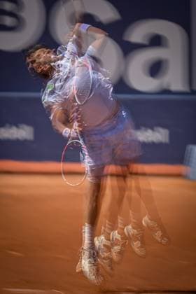 Cameron Norrie (UK) during a quarterfinal ATP, Tennis Herren 500 Barcelona Open Banc Sabadell 2024 match at Real Club de Tenis de Barcelona, in Barcelona, Spain on April 19, 2024. Photo by Felipe Mondino Copyright: x@FELIPExMONDINOx