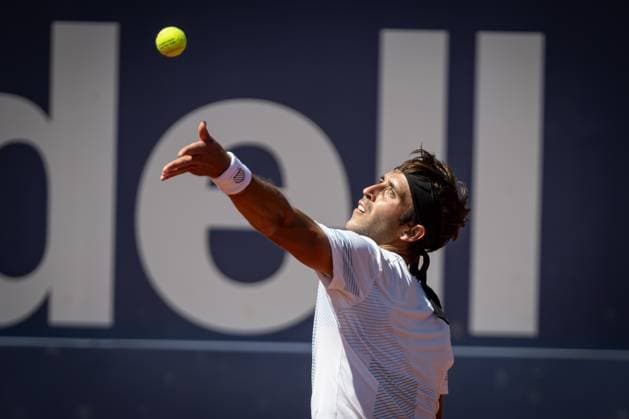 Tomas Etcheverry (Argentina) during a quarterfinal ATP, Tennis Herren 500 Barcelona Open Banc Sabadell 2024 match at Real Club de Tenis de Barcelona, in Barcelona, Spain on April 19, 2024. Photo by Felipe Mondino Copyright: x@FELIPExMONDINOx